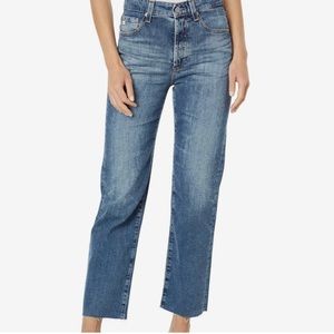 NWT AG Adriano Goldschmied Twisted Alexis High-Rise Vintage Straight Crop